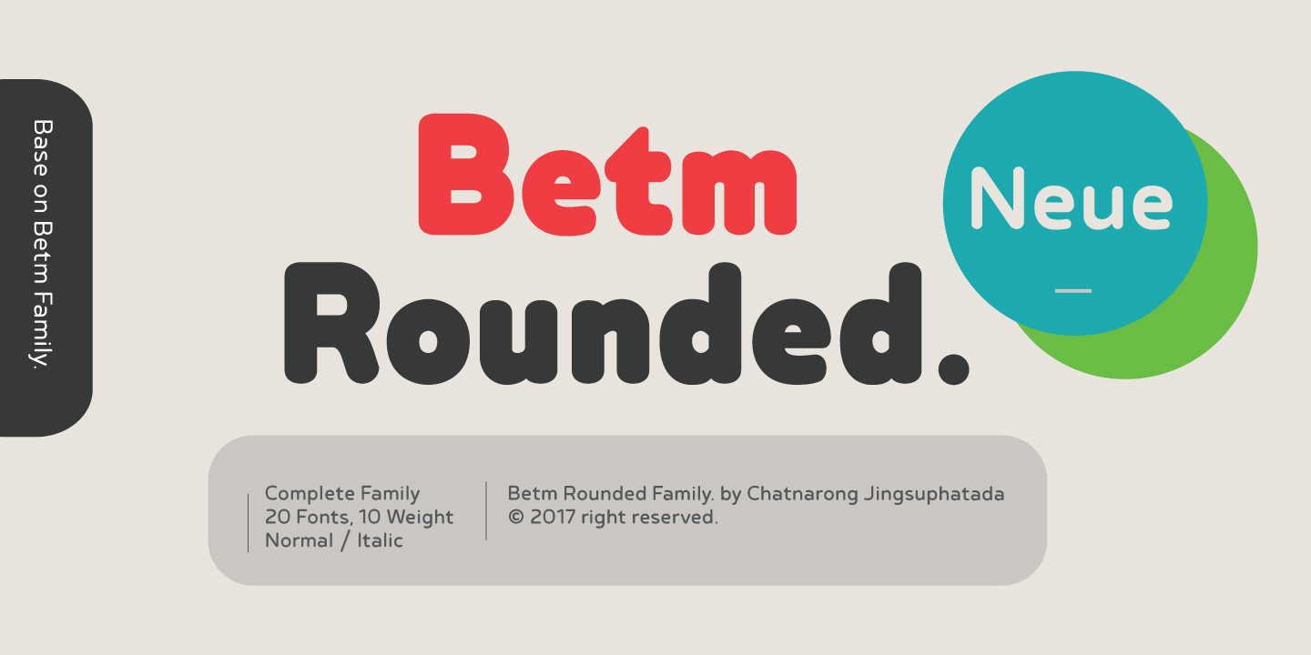 Пример шрифта Betm Rounded Bold
